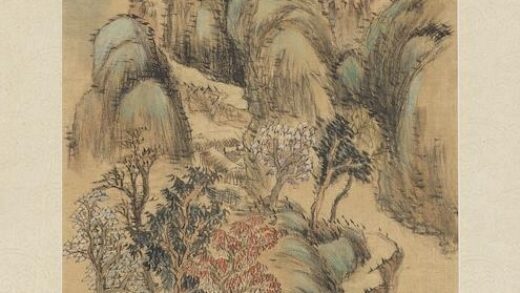 山水二屏图轴橅麓台司农笔意图.jpg