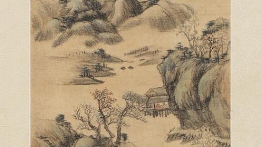 山水二屏图轴水邨图.jpg