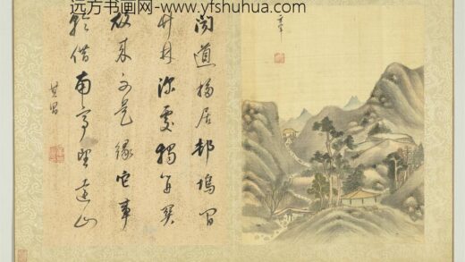 明董其昌书画册册南亭望山.jpg
