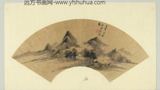 明董其昌便面画册册溪山疏树.jpg