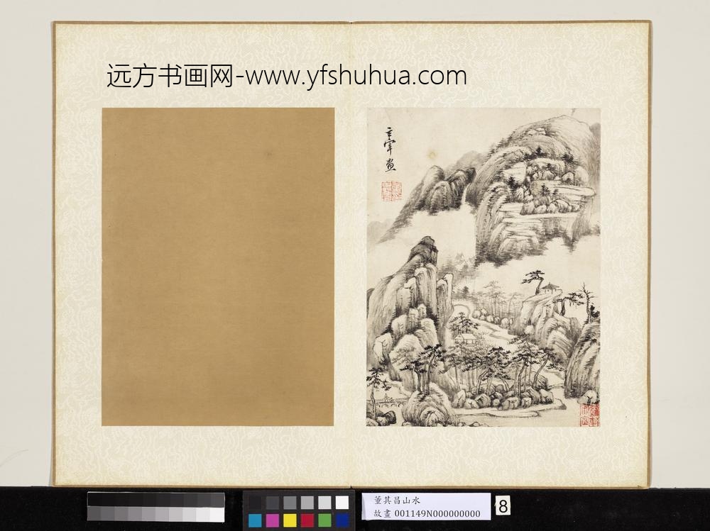 明董其昌山水册云壑高泉