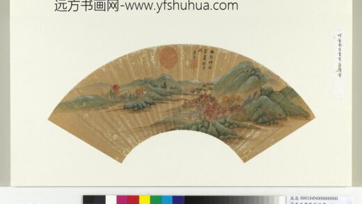明董其昌画寒崖积雪册页.jpg