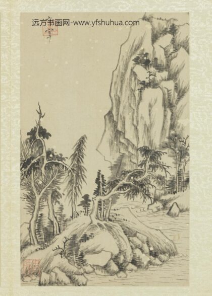 明董其昌画舟行十景册夏日垂阴.jpg