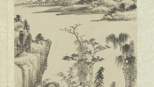 明董其昌画舟行十景册竹亭树石.jpg