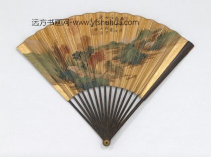 明董其昌画雪江归棹并自书七言绝句成扇 1.jpg