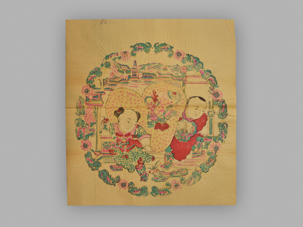 江苏南京木版年画_万事如意