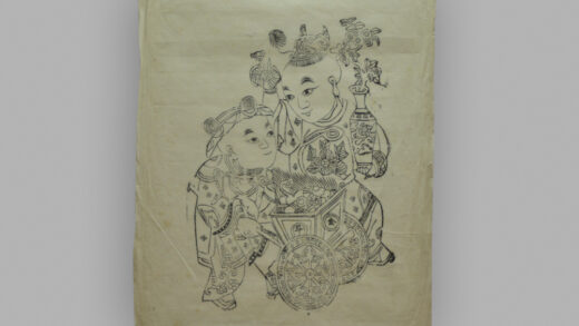 江苏扬州木版年画 双童进宝.jpg