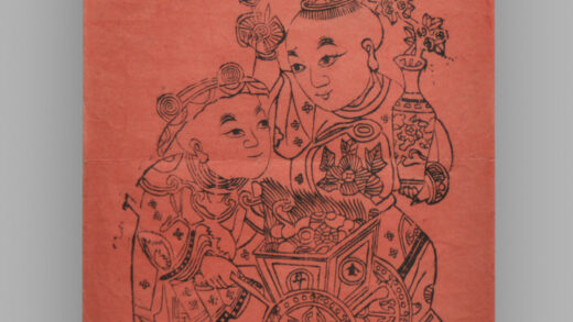 江苏扬州木版年画 双童进宝.jpg
