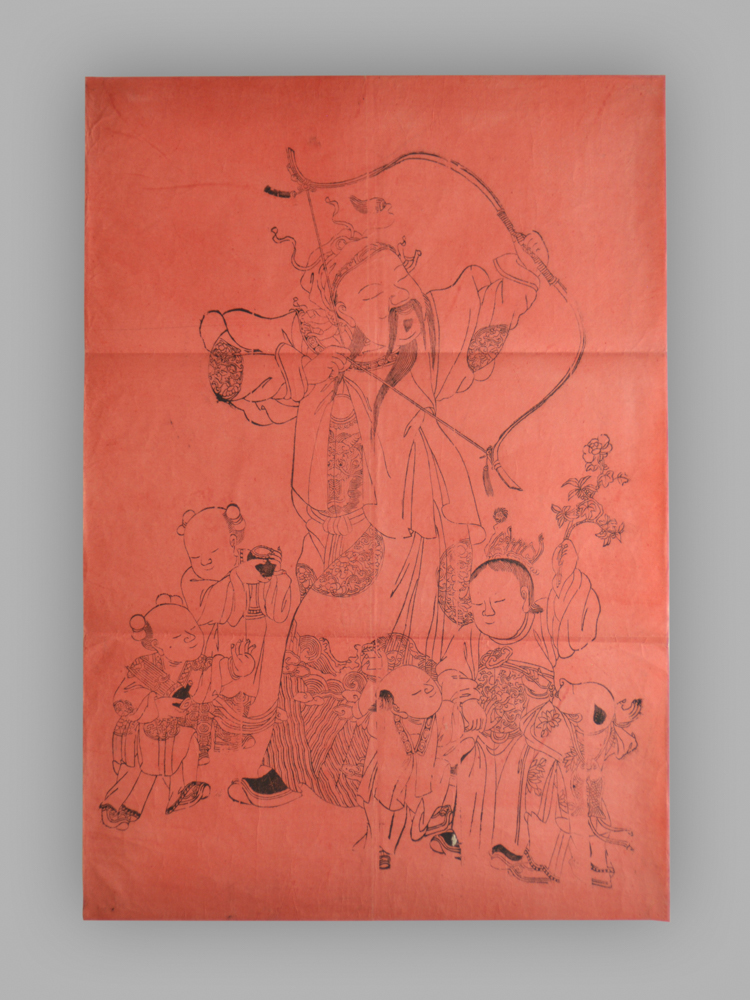 江苏扬州木版年画_张仙