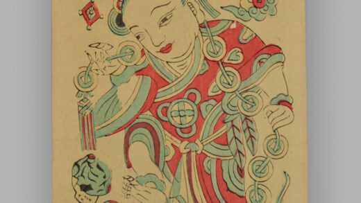 江苏苏州桃花坞木版年画 天官五子门神.jpg