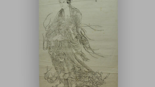 江苏苏州桃花坞木版年画 观音.jpg