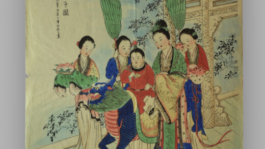 江苏苏州桃花坞木版年画 麒麟送子.jpg