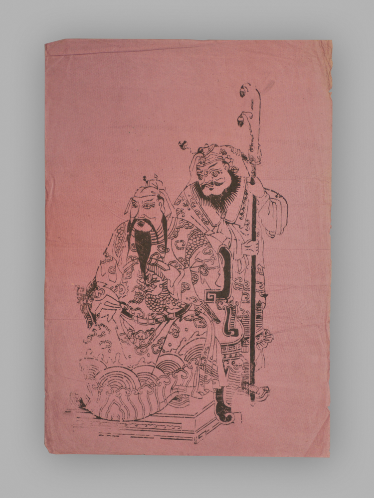 福建漳州木版年画_人物