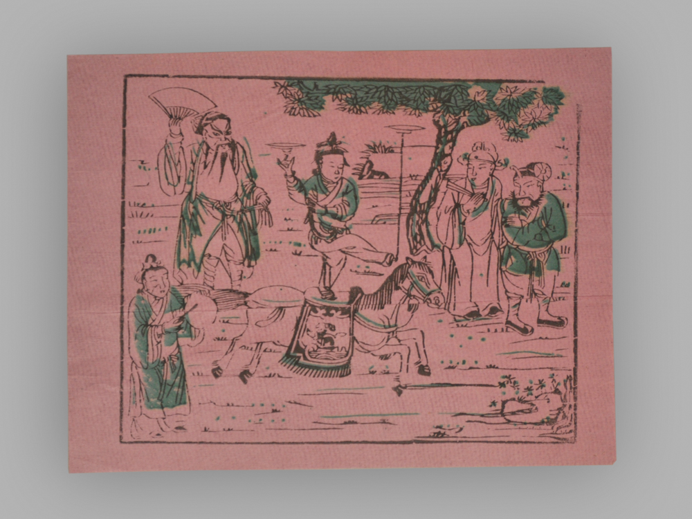 福建漳州木版年画_人物故事
