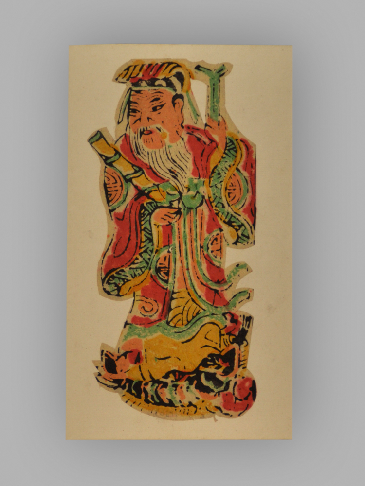 福建漳州木版年画_八仙祝寿