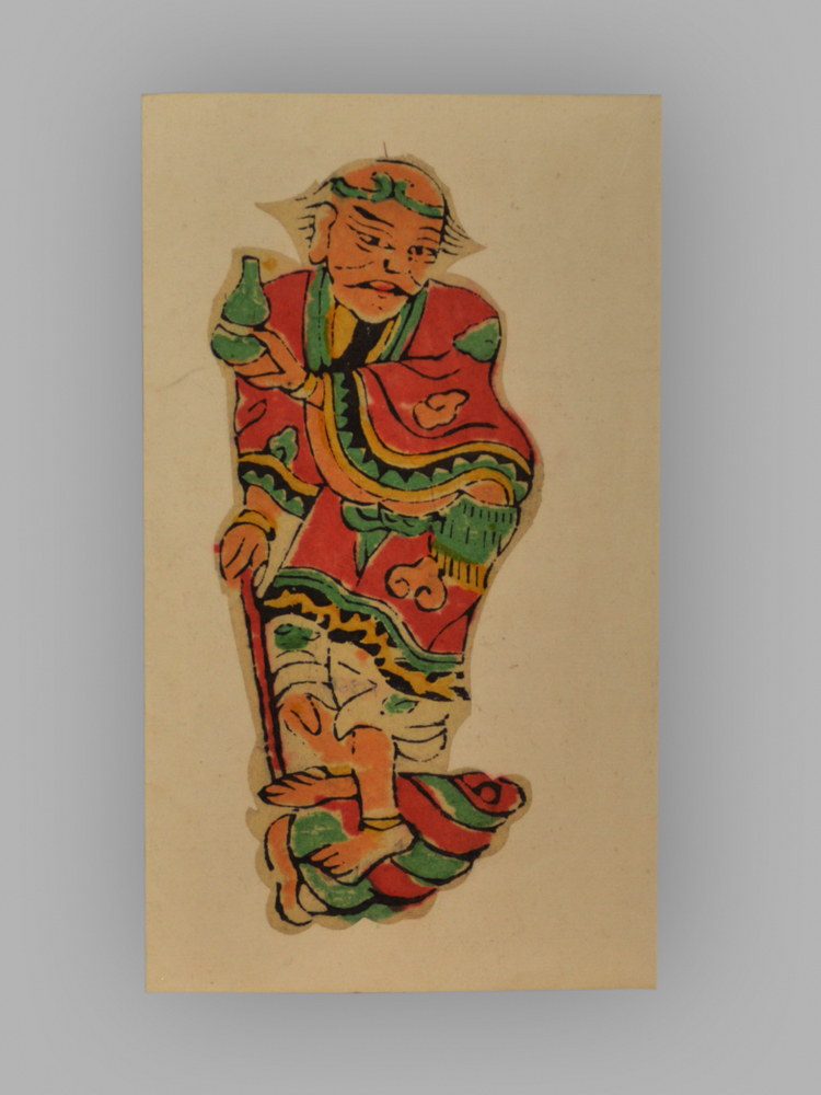 福建漳州木版年画_八仙祝寿