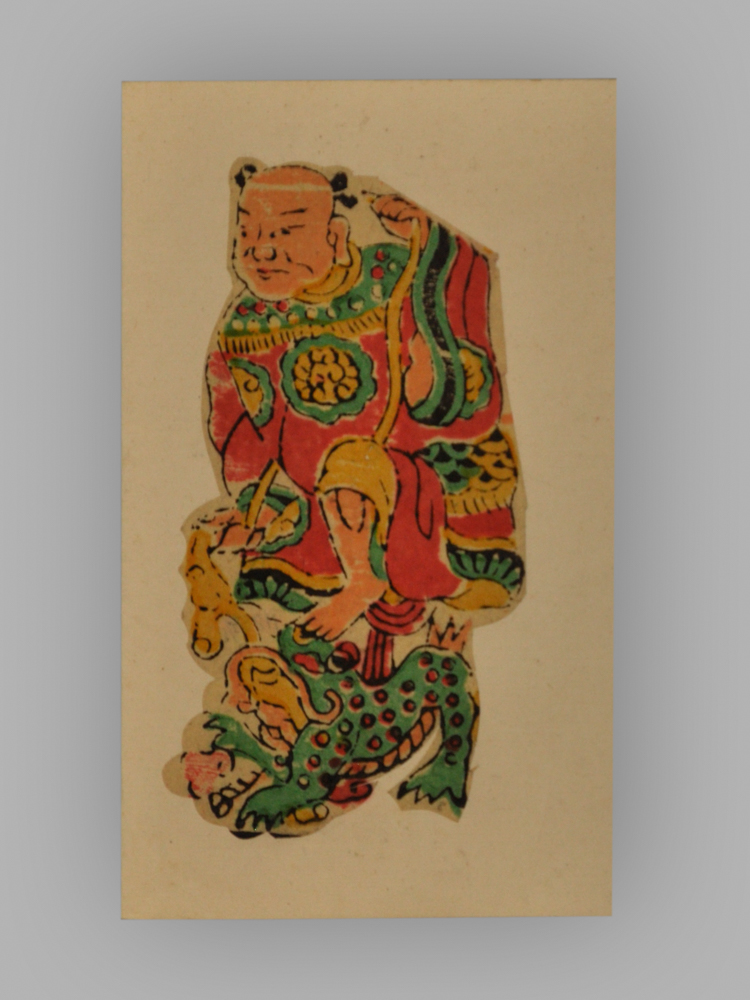 福建漳州木版年画_八仙祝寿