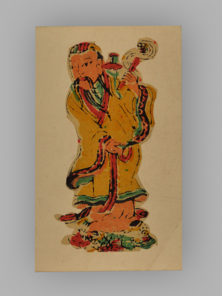 福建漳州木版年画_八仙祝寿