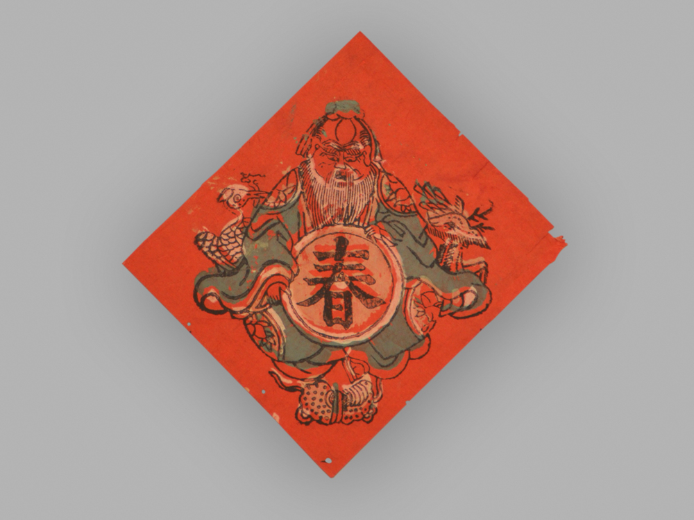 福建漳州木版年画_六合同春