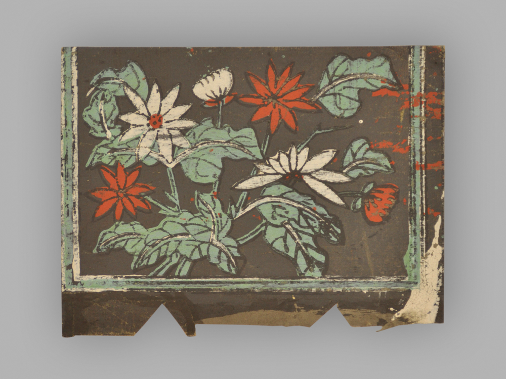 福建漳州木版年画_四季花卉
