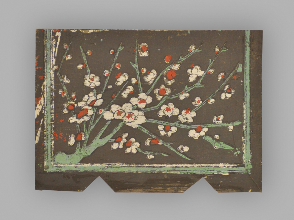 福建漳州木版年画_四季花卉