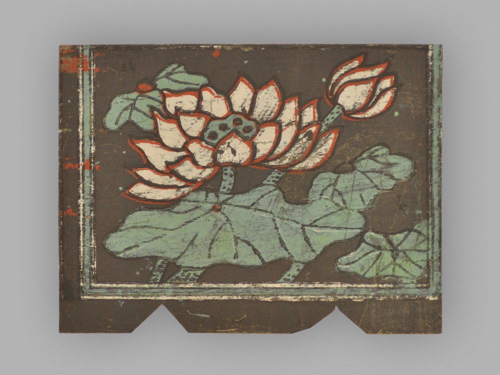福建漳州木版年画_四季花卉