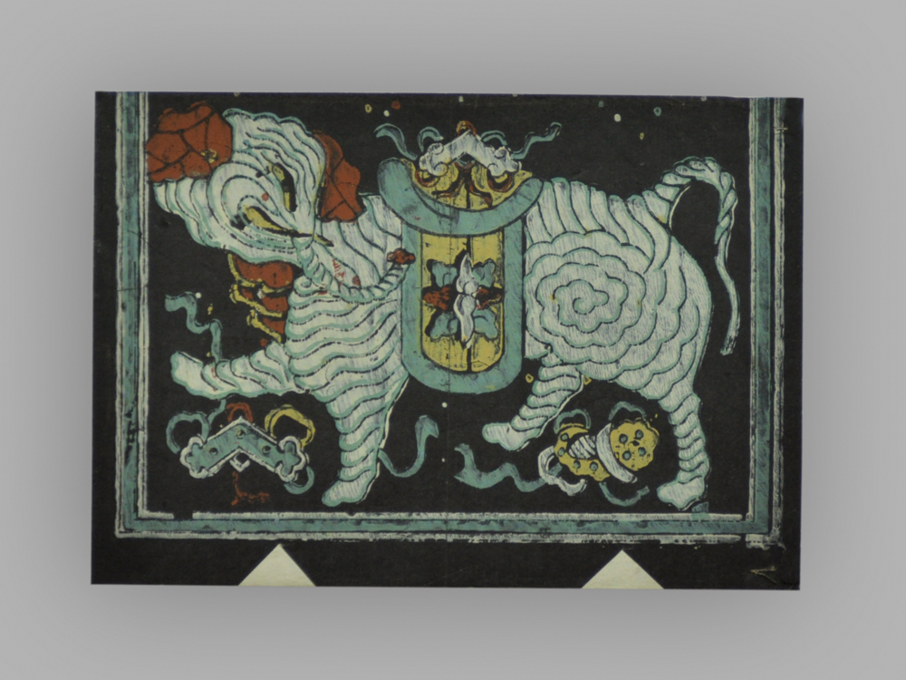 福建漳州木版年画_四瑞兽