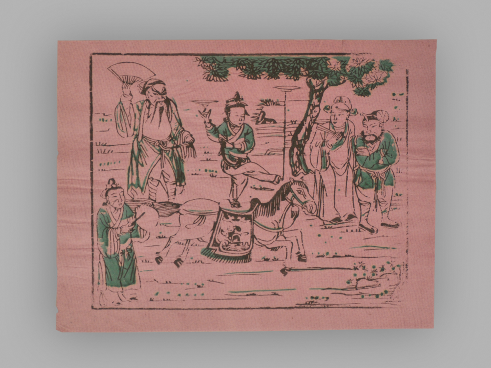 福建漳州木版年画_杂戏