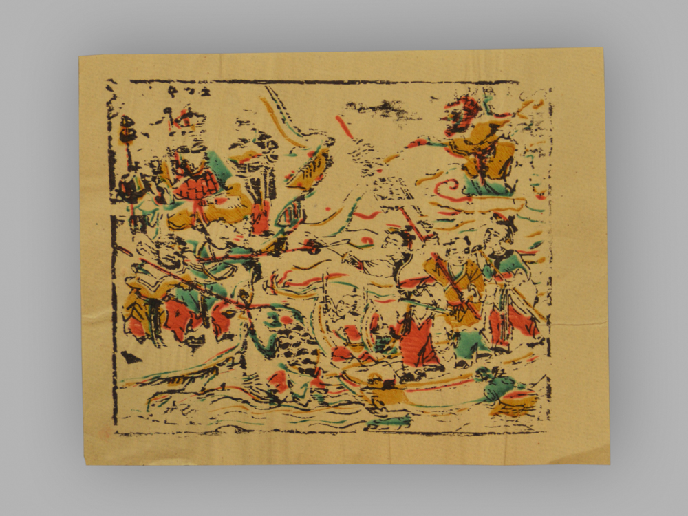 福建漳州木版年画_白蛇传故事