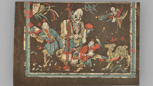 福建漳州木版年画 福禄寿喜.jpg