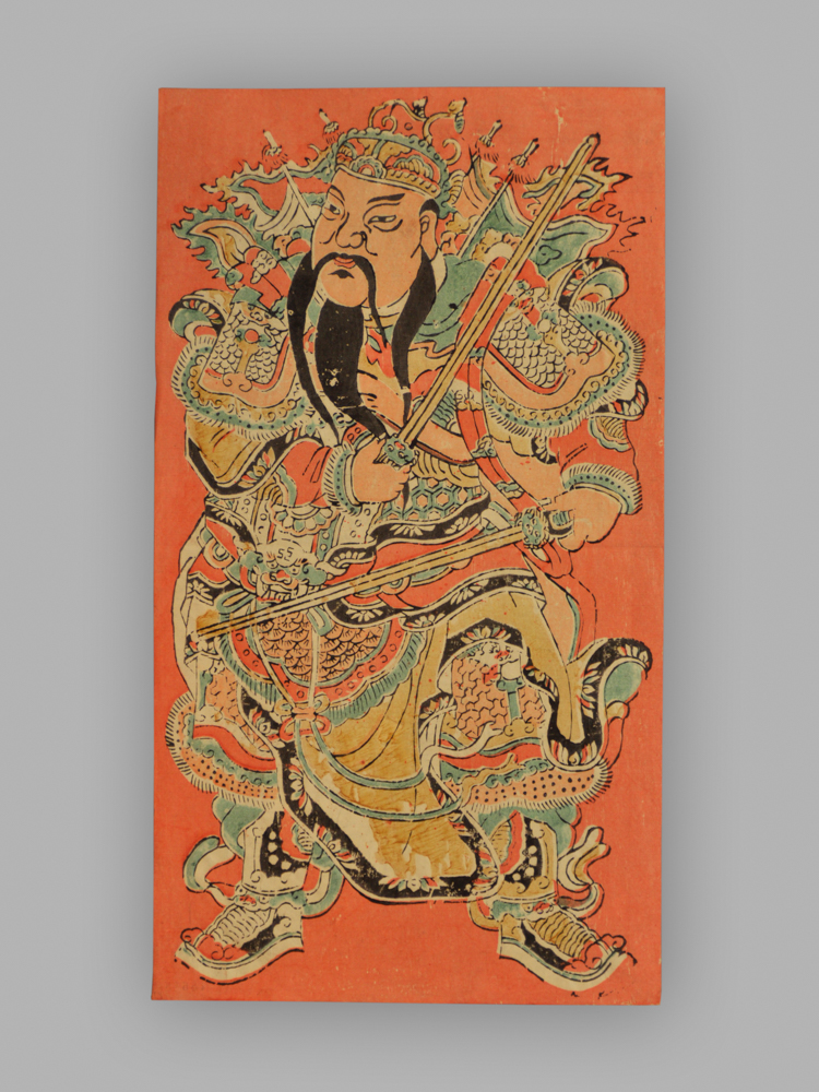 福建漳州木版年画_秦琼尉迟恭