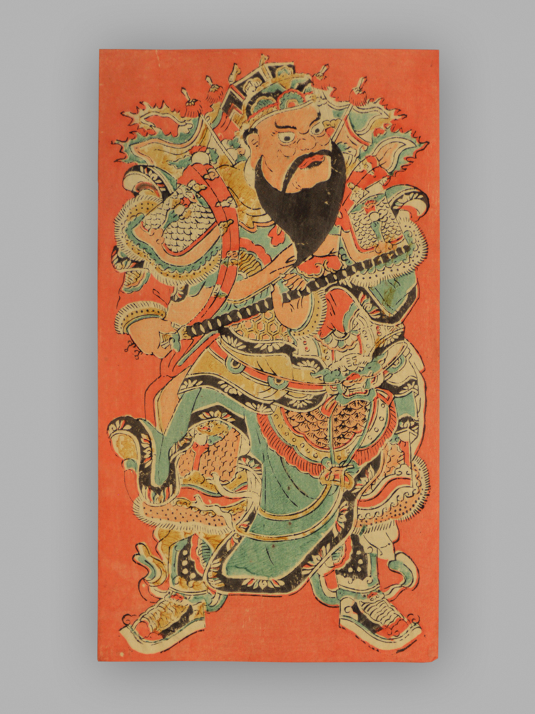 福建漳州木版年画_秦琼尉迟恭