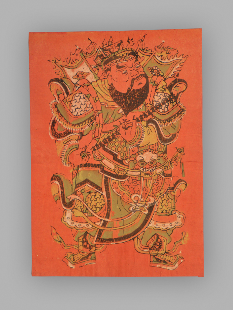 福建漳州木版年画_秦琼尉迟恭