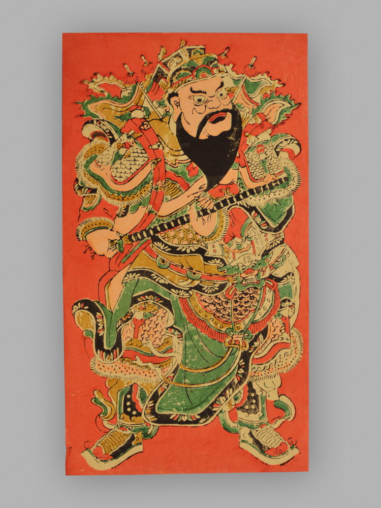 福建漳州木版年画_秦琼敬德