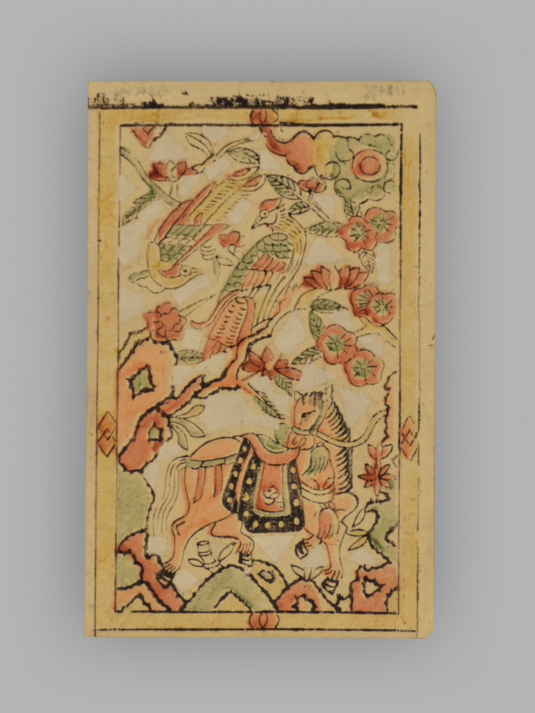 福建漳州木版年画_鸟兽图