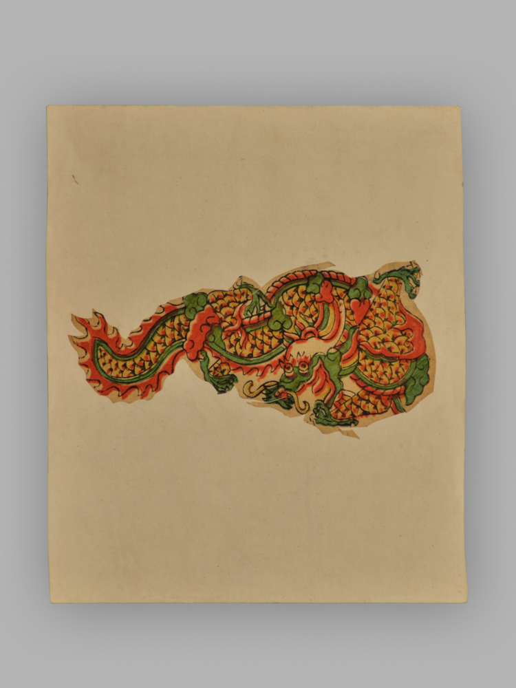 福建漳州木版年画_龙