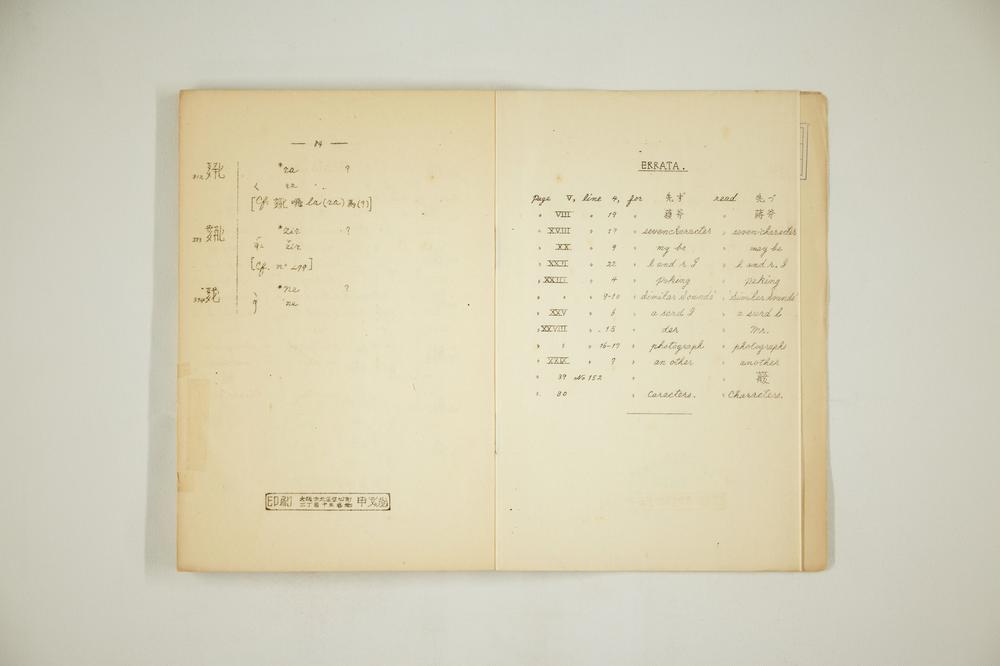 _西藏文字对照西夏文字抄览__