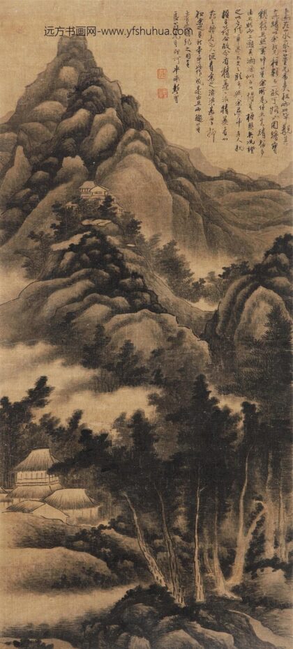 105 清龚贤山水轴.jpg