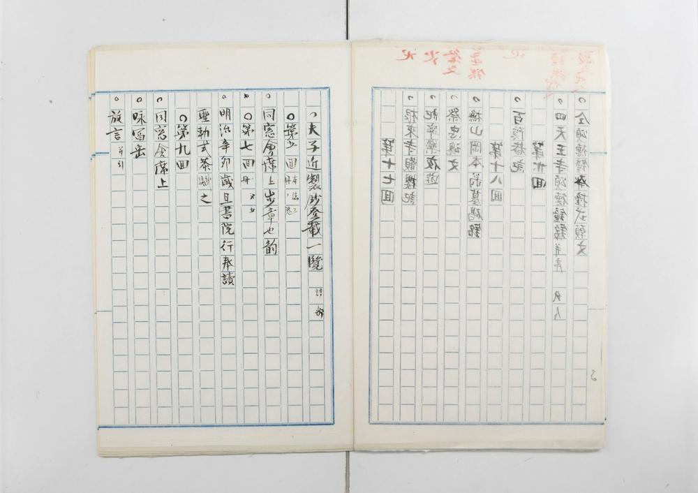 _夫子近制钞登载一览__