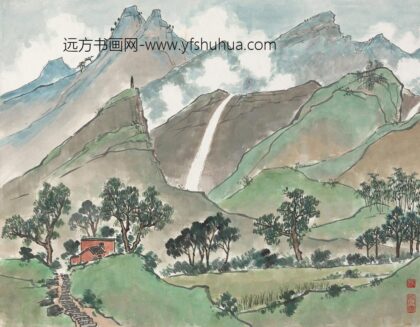 126 陈树人大峨寺轴.jpg