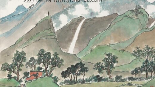 126 陈树人大峨寺轴.jpg