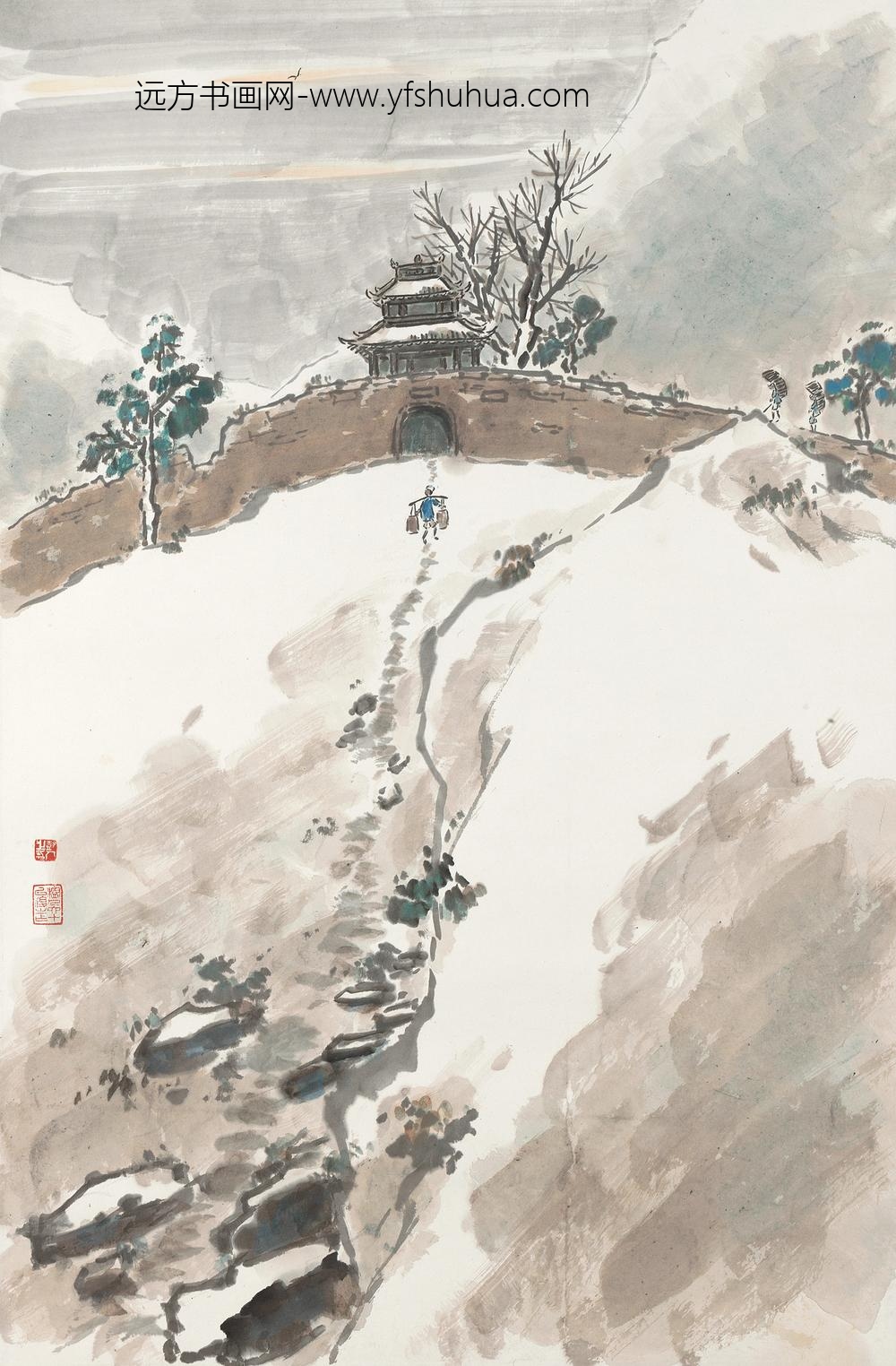 _陈树人川北雪景轴