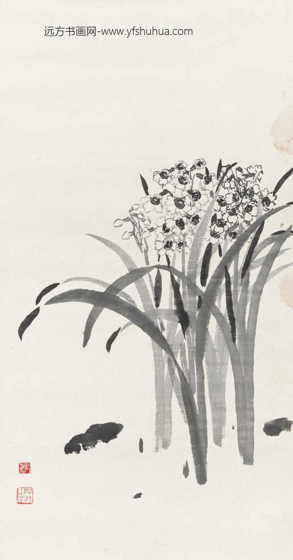 _陈树人墨水仙轴