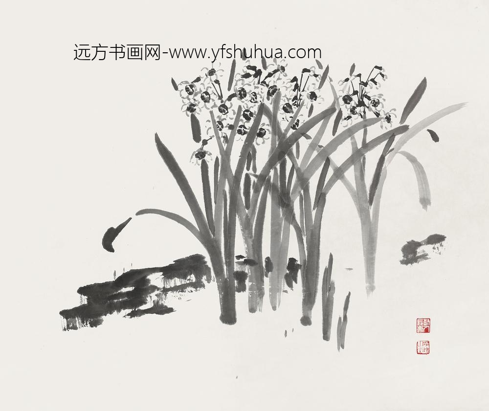 _陈树人墨水仙轴