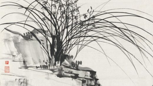 149 陈树人兰石斗方轴.jpg