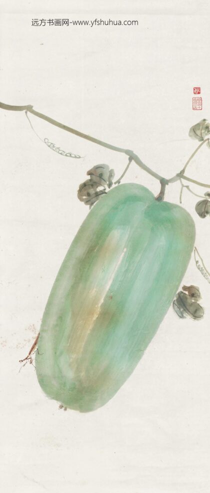 153 陈树人冬瓜螳螂.jpg