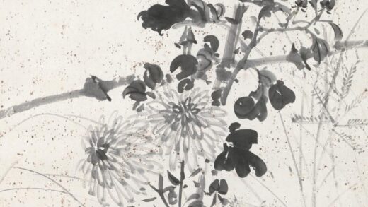 157 陈树人墨菊轴.jpg