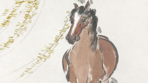 161 陈树人立马轴.jpg