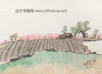 169 陈树人山家春色轴.jpg