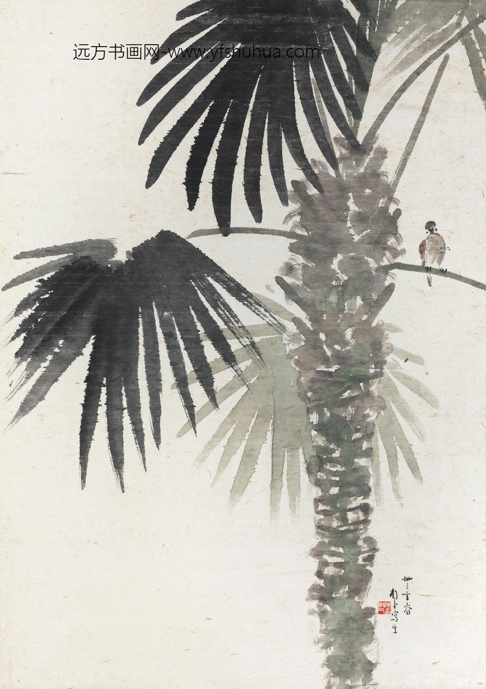 _陈树人棕榈小鸟轴